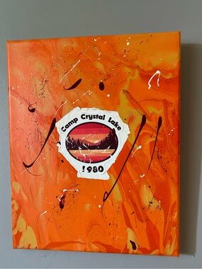 Camp Crystal Lake 1980 Friday The 14th Horror Mixed Media Art Memorabilia